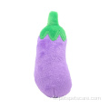 Dessin animé aubergine Animal jouant en peluche pour chien